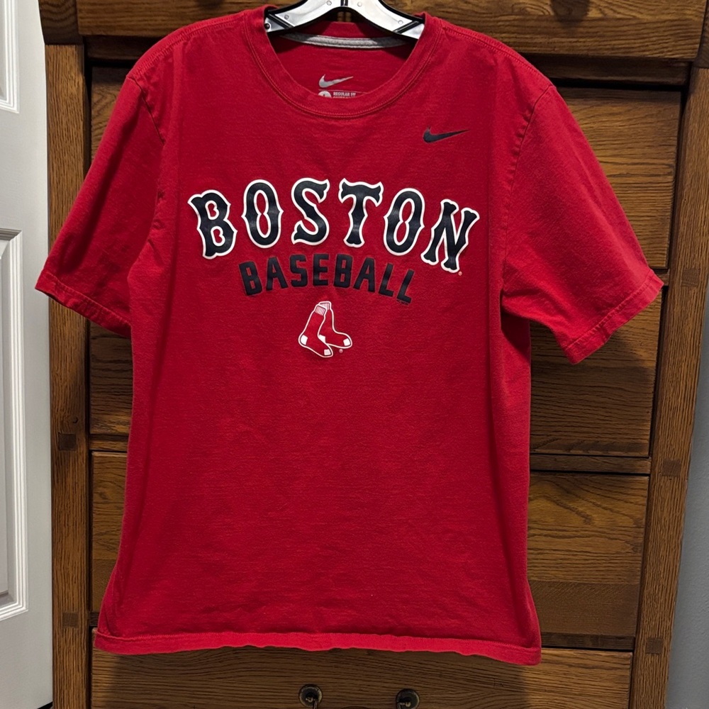 Nike Boston Baseball Men's Tee Red Size Large